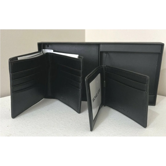 New Michael Kors 3-in-1 Wallet Set Black Multi with Gift box - Picture 2 of 4